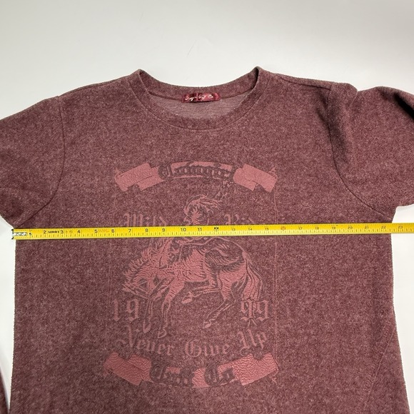 Cowgirl Tuff Co Sweatshirt Wild Ride 1999 Red Womens Size XL Pullover Western - Picture 5 of 12